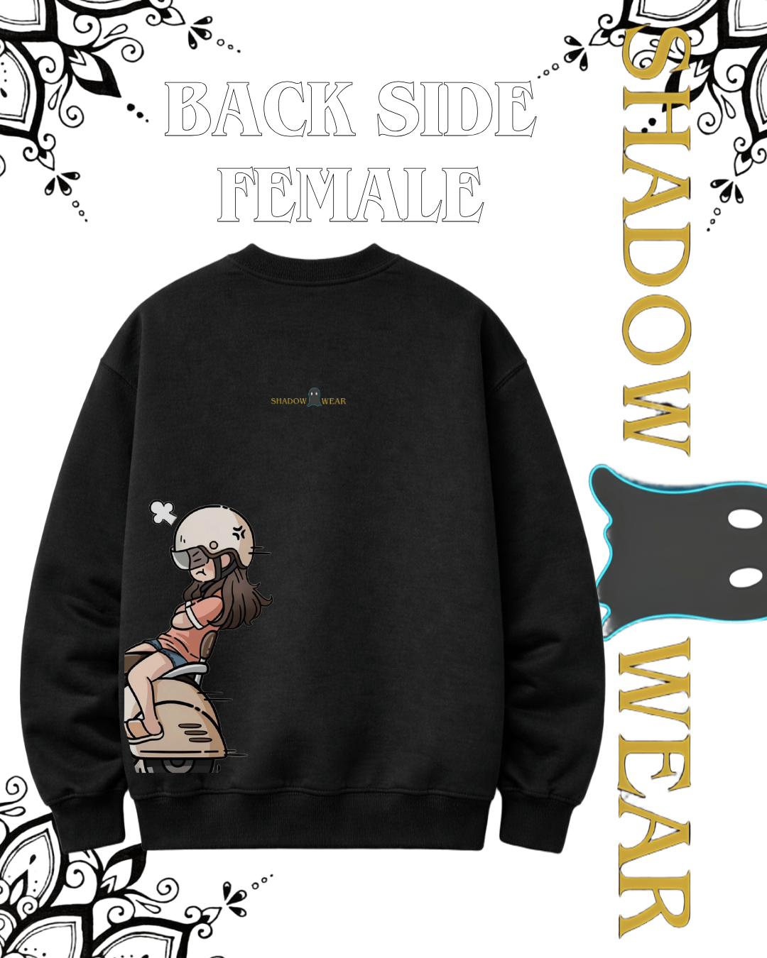 Premium white couple sweatshirt, soft comfort, stylish matching casual vibe