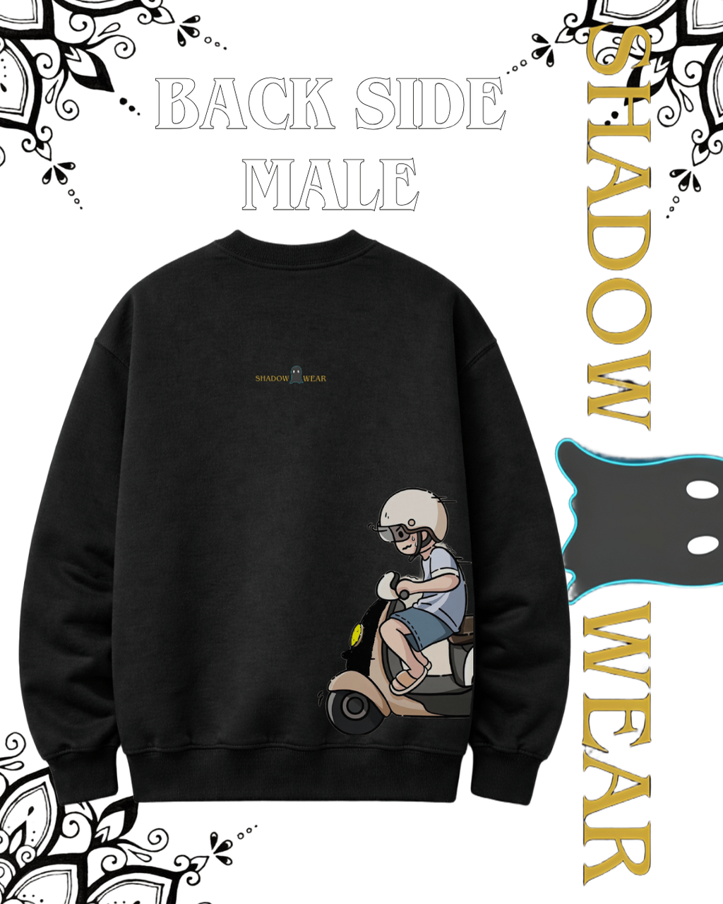 Premium white couple sweatshirt, soft comfort, stylish matching casual vibe