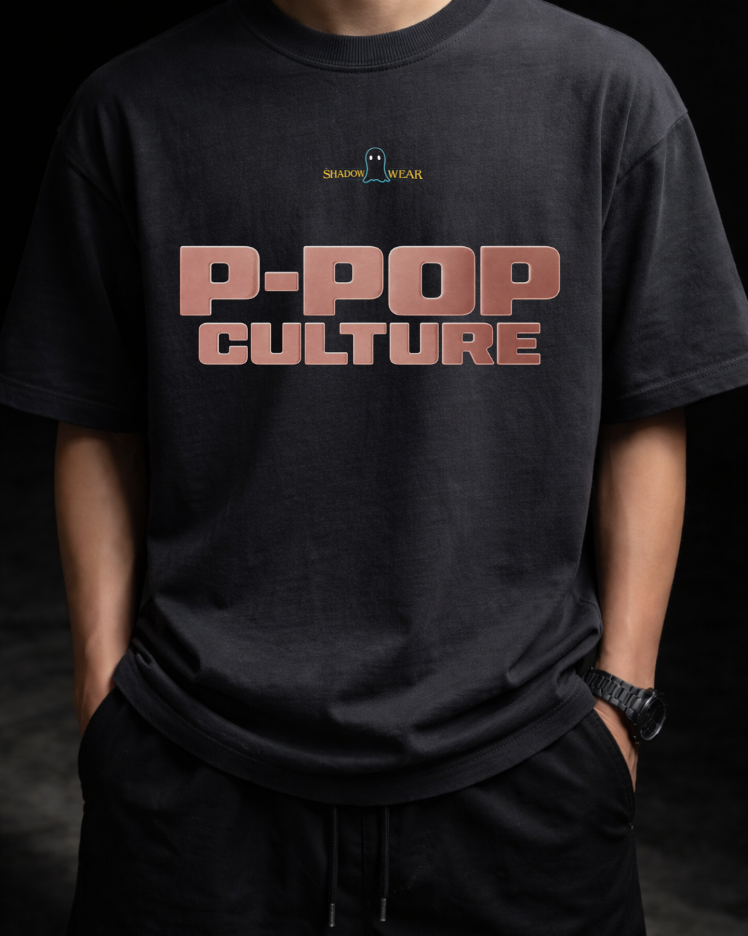 Shadow Wear P-POP Culture Oversized Streetwear Graphic Tee Unisex Urban